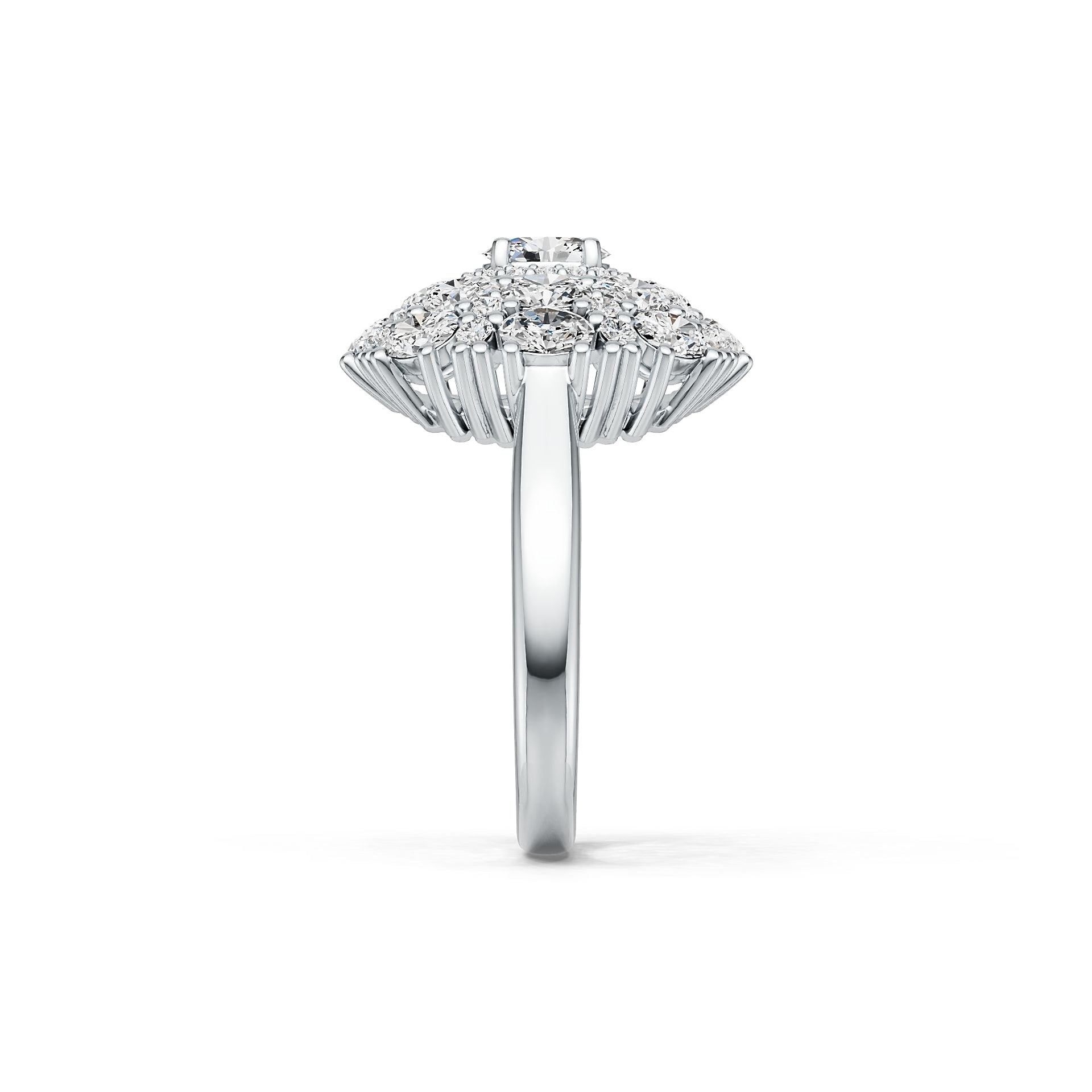 Sterling Silver Semi Mount Ring Setting Oval OV 6X4mm DHJ