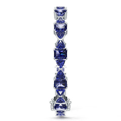 Sterling Silver Moissanite or Sapphire Bracelet OCT 7X5mm TRI 5x5mm 7 Inch