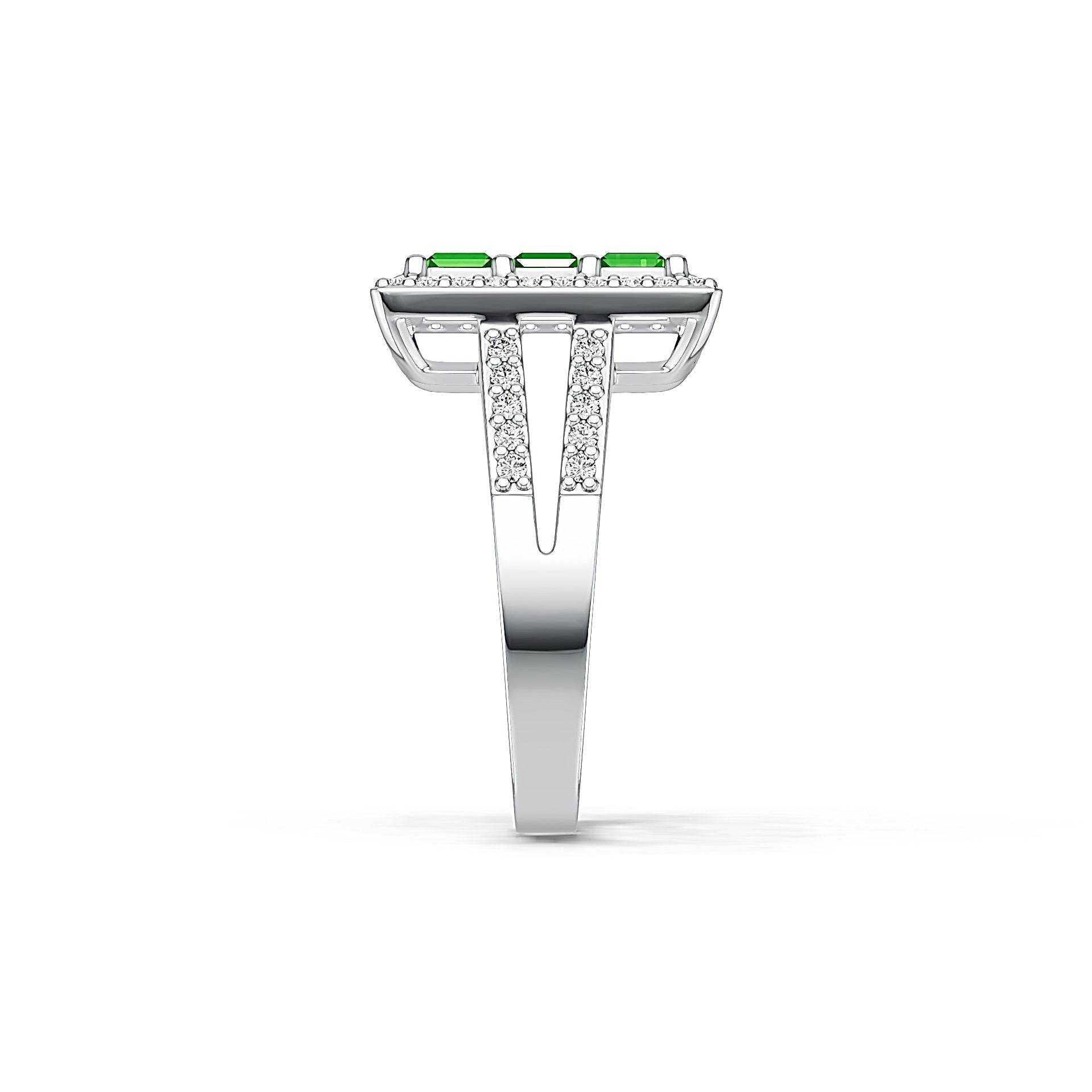 Sterling Silver Semi Mount Ring Setting Princess SQ 3.5X3.5mm DHJ