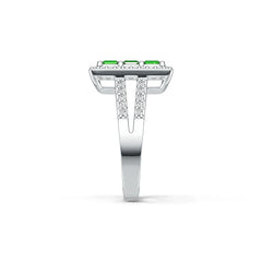 Sterling Silver Semi Mount Ring Setting Princess SQ 3.5X3.5mm DHJ