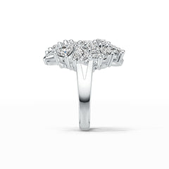 Sterling Silver Semi Mount Ring Setting Pear PE 5x4mm OV 4x3mm DHJ