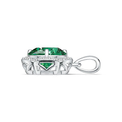 Sterling Silver Semi Mount Pendant Setting Round RD 10x10mm DHJ