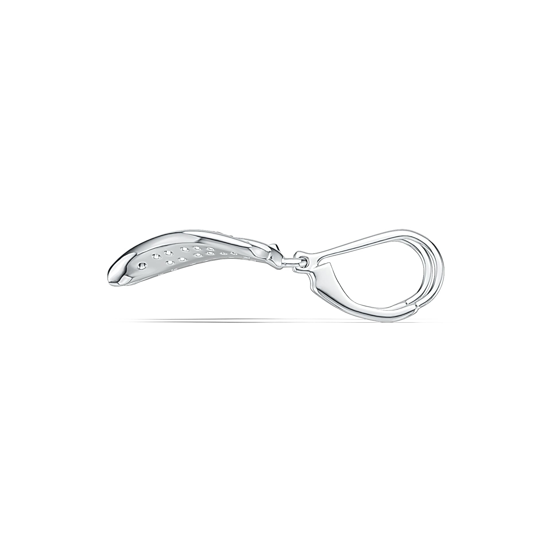 Sterling Silver Semi Mount Earrings Setting Round RD 1.3mm DHJ
