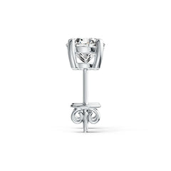Sterling Silver Semi Mount Earrings Setting Round RD 6x6mm Stud - Syzjewelry