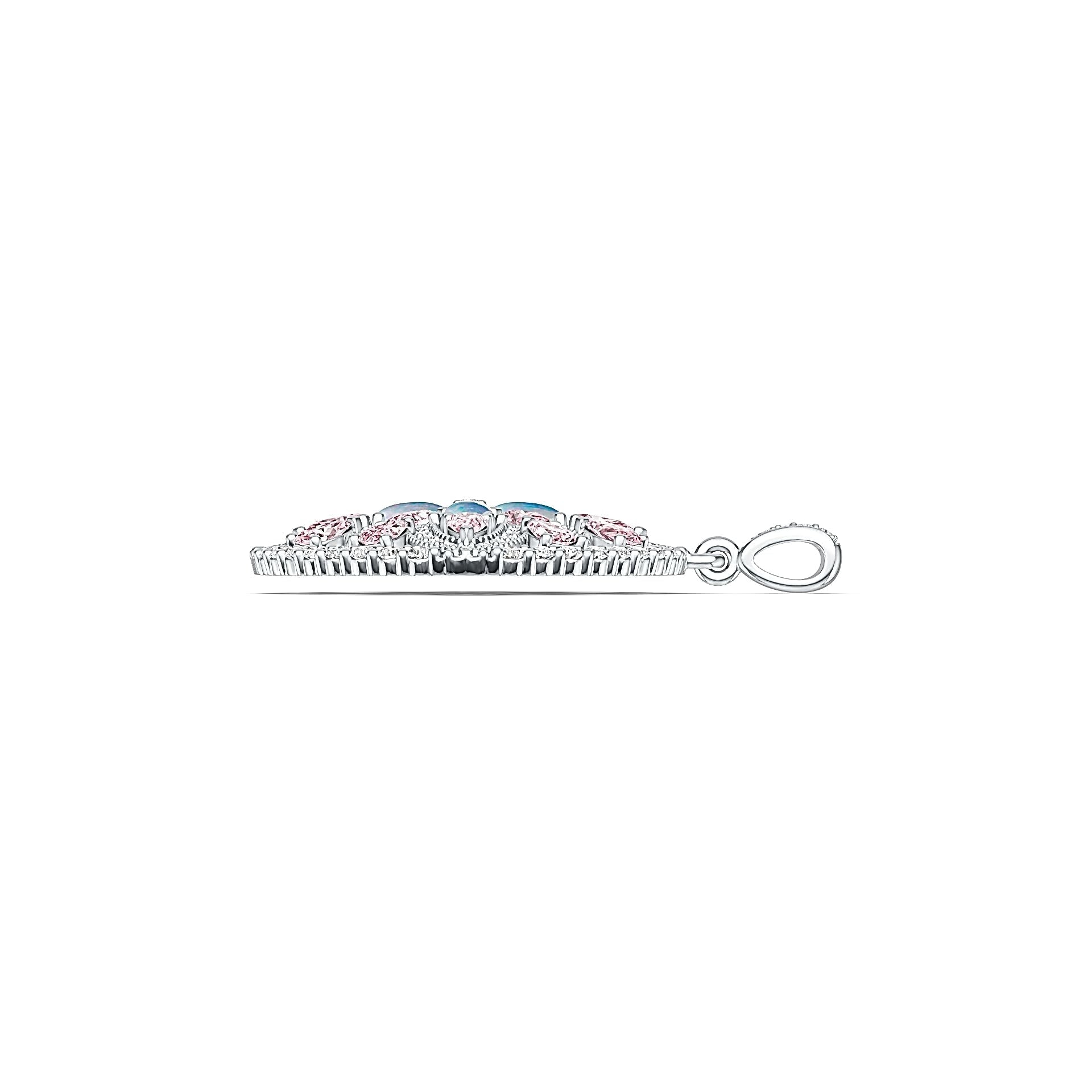 Sterling Silver Semi Mount Pendant Setting Oval OV 6X4mm PE 5X3mm DHJ