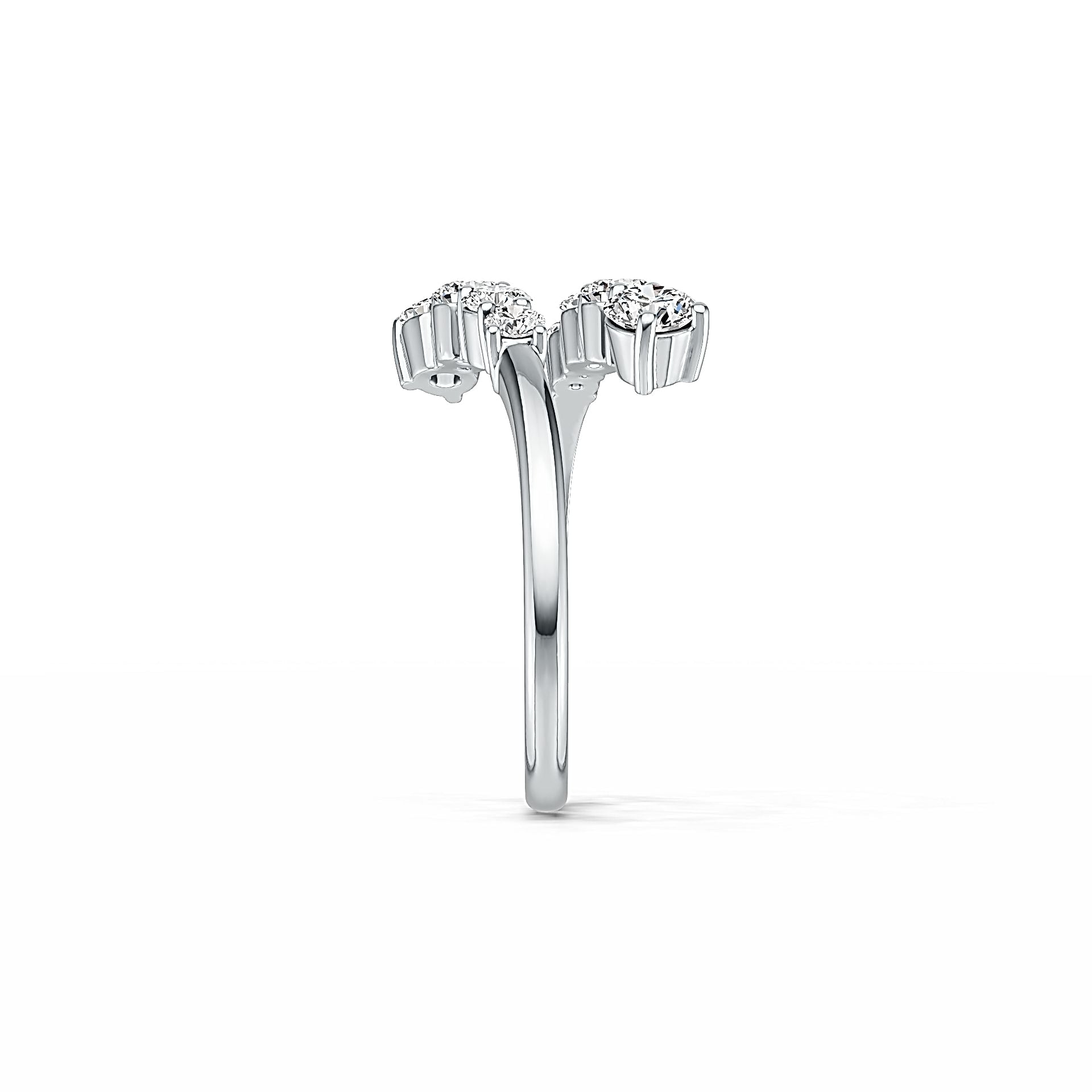 Sterling Silver Semi Mount Ring Setting Round RD 4x4mm DHJ
