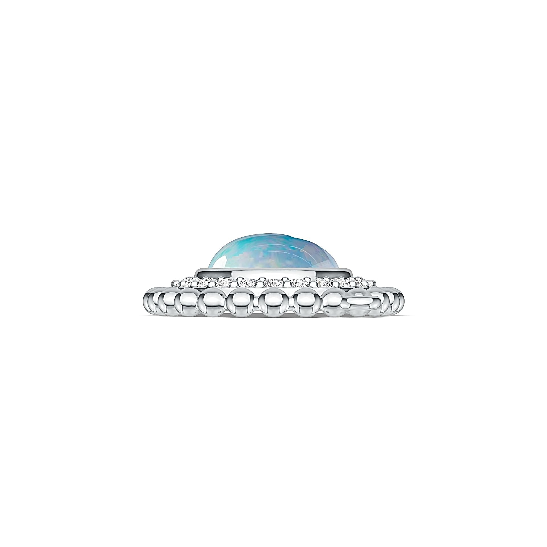 Sterling Silver Semi Mount Pendant Setting Oval OV 11X9mm Cabochon - Syzjewelry