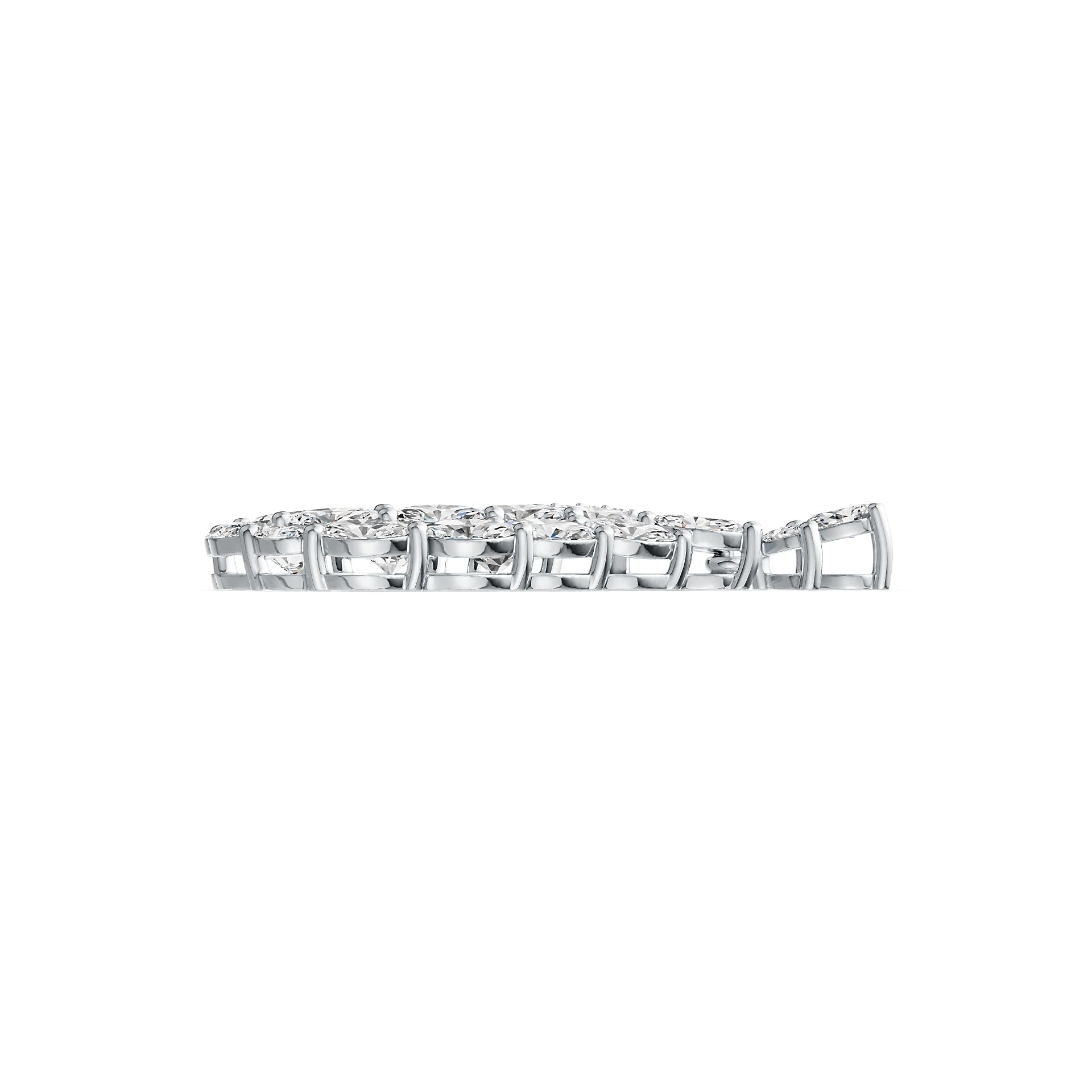 Sterling Silver Semi Mount Pendant Setting PE 8X6mm PE 5X3mm MQ 6X3mm MQ 4X2mm DHJ