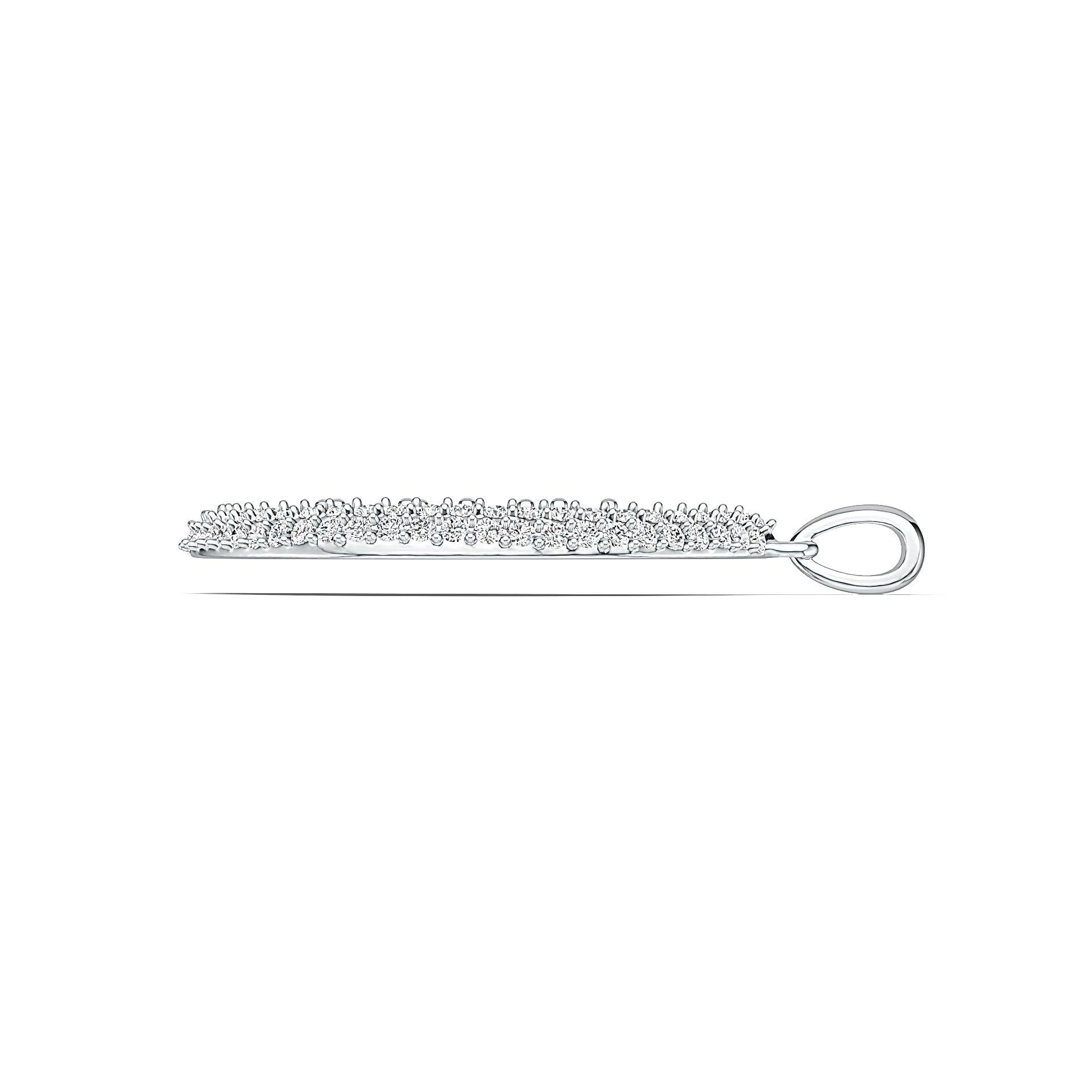 Sterling Silver Semi Mount Pendant Setting Pear PE 5X3mm DHJ