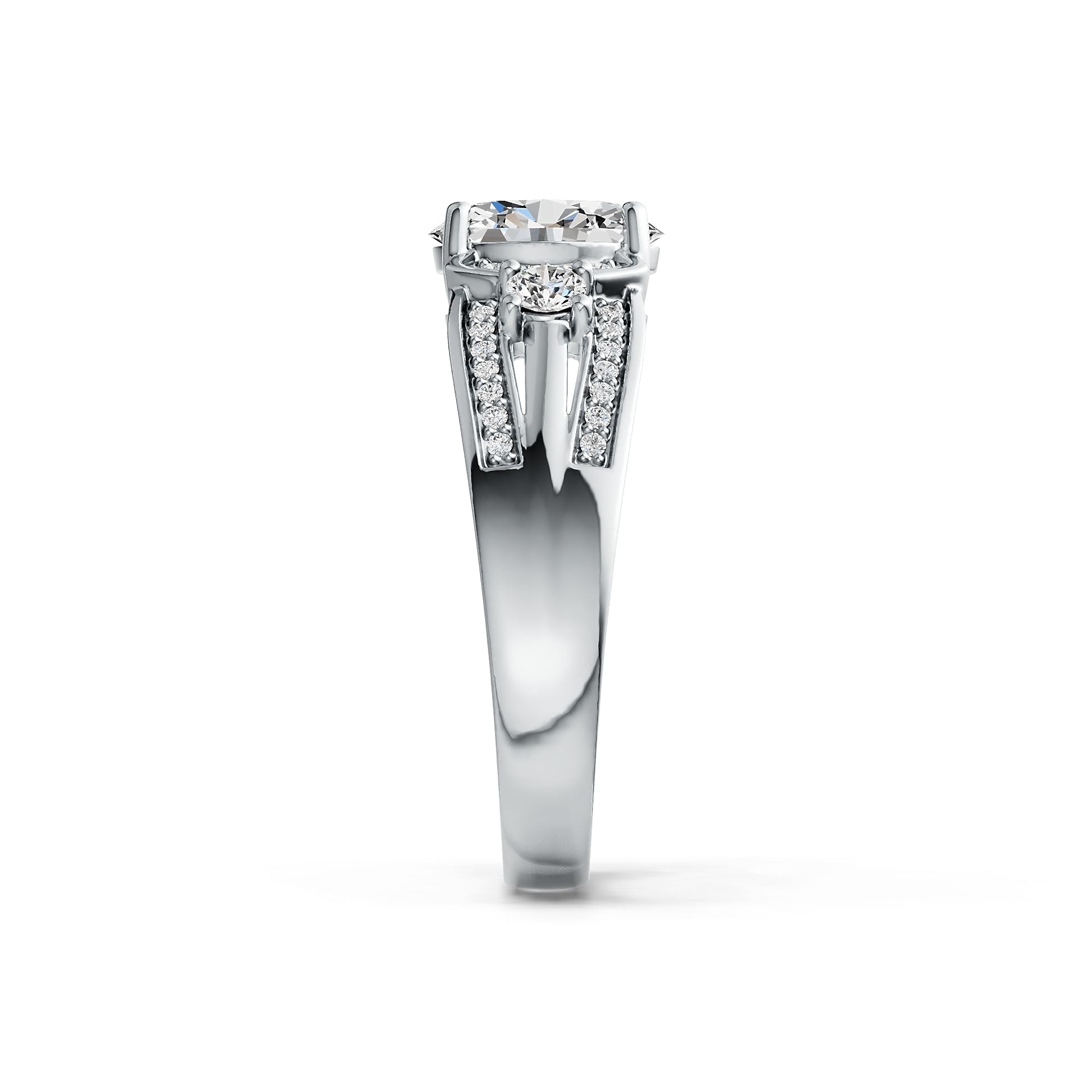 Sterling Silver Semi Mount Ring Setting Oval OV 9X7mm DHJ