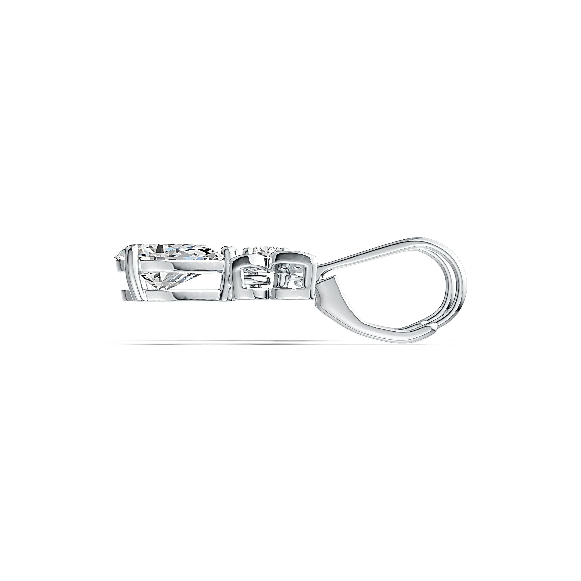 Sterling Silver Semi Mount Earrings Setting Pear PE 9X6mm - Syzjewelry