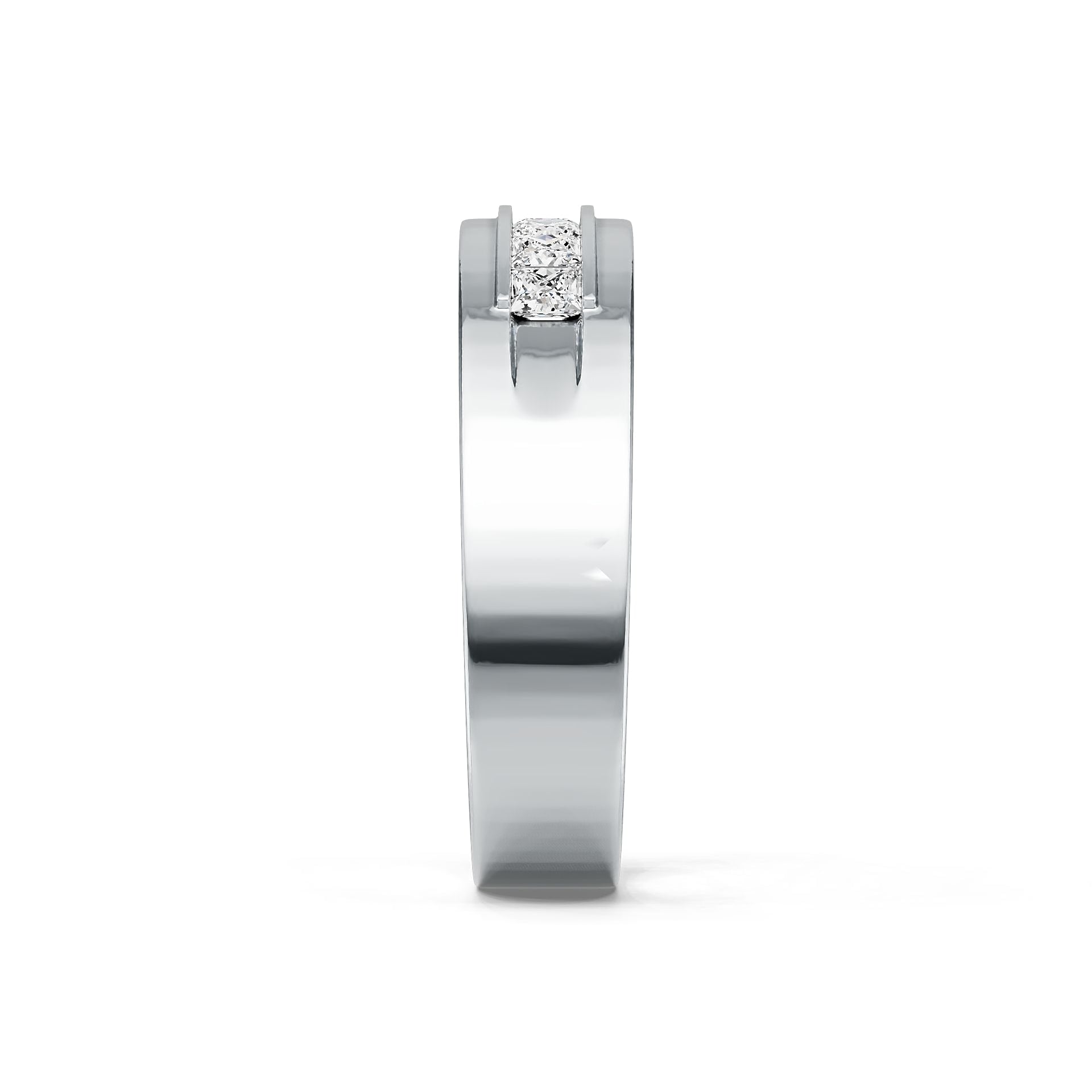 Sterling Silver Semi Mount Ring Setting Princess SQ 2.5mm DHJ