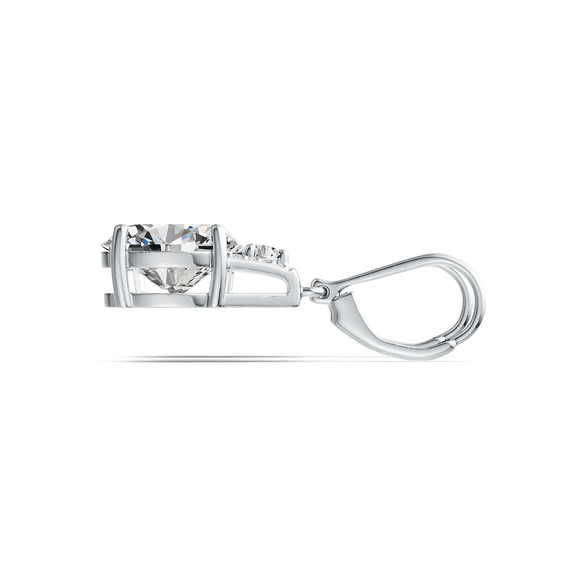 Sterling Silver Semi Mount Earrings Setting Oval OV 11X9mm DHJ