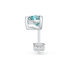 Sterling Silver Semi Mount Earrings Setting Heart HT 6X6mm Simple Stud - Syzjewelry
