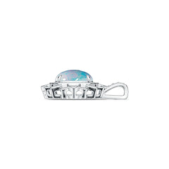 Sterling Silver Semi Mount Pendant Setting Oval OV 10X8mm DHJ