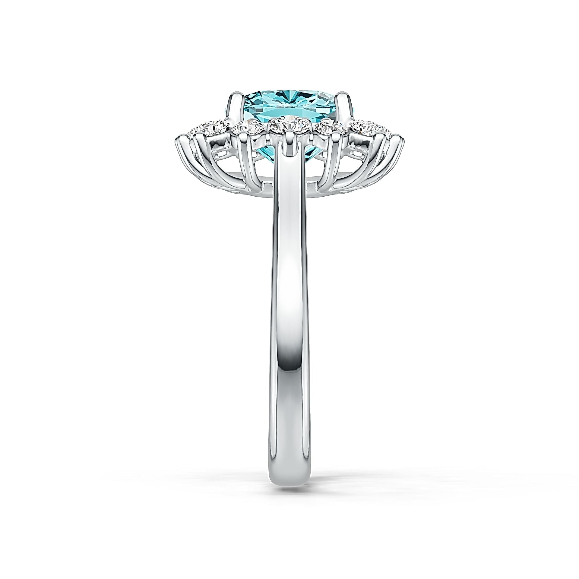 Sterling Silver Semi Mount Ring Setting Cushion CU 8X8mm Syzjewelry