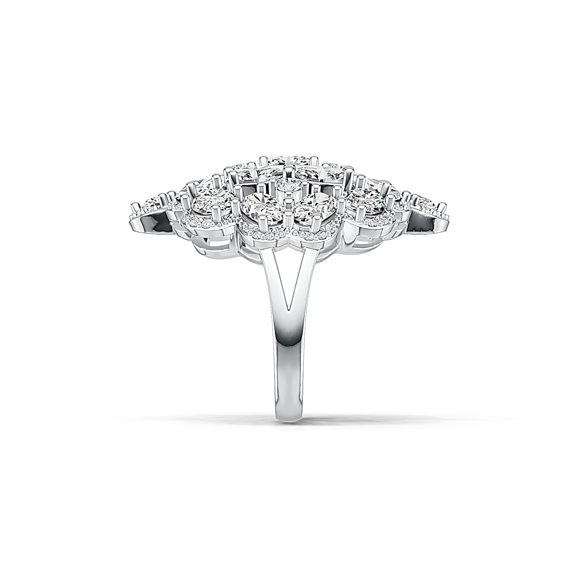 Sterling Silver Semi Mount Ring Setting Oval OV 6X4mm DHJ