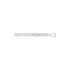 Sterling Silver Semi Mount Pendant Setting Oval OV 5x3mm Cross Pendant DHJ