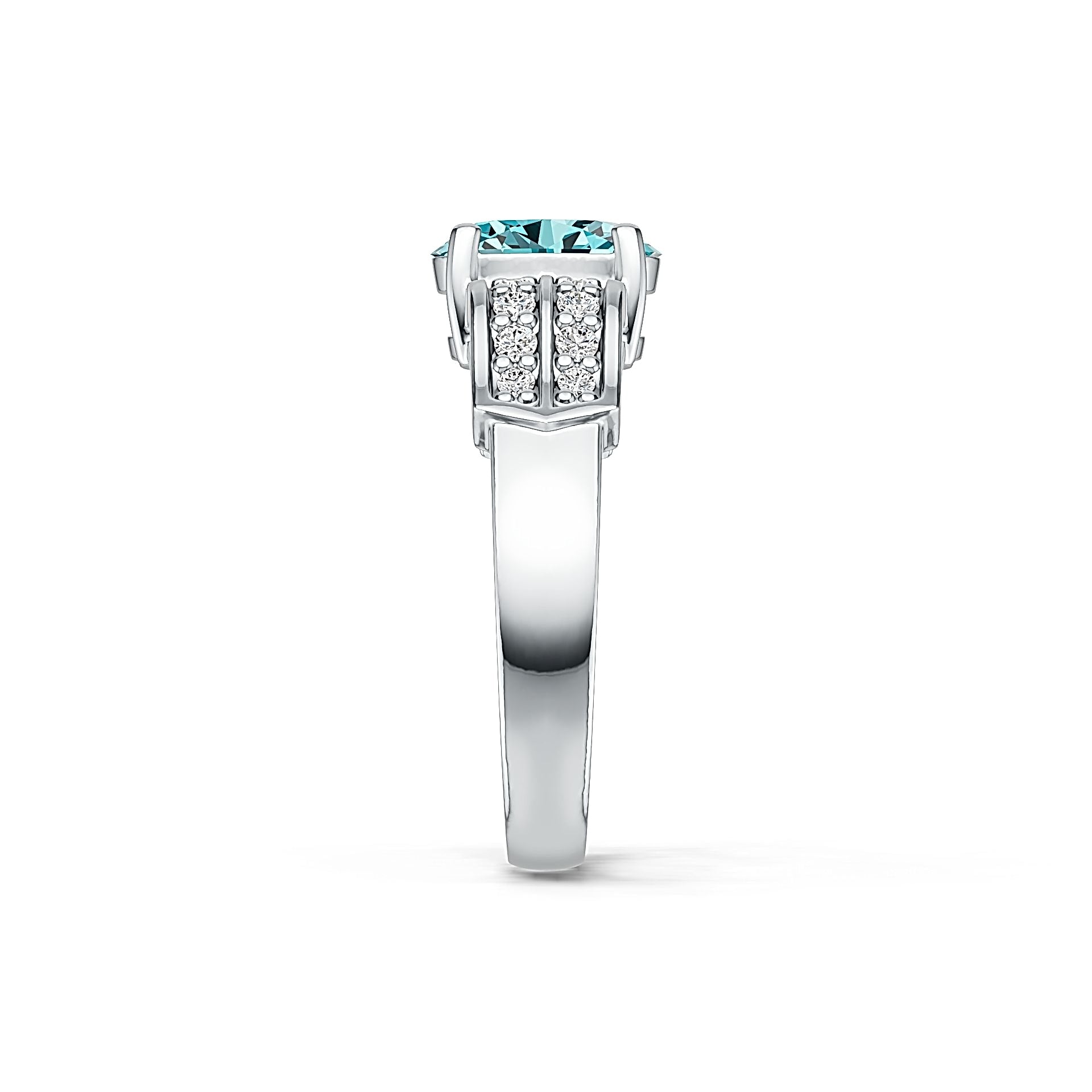 Sterling Silver Semi Mount Ring Setting Oval OV 8X6mm DHJ