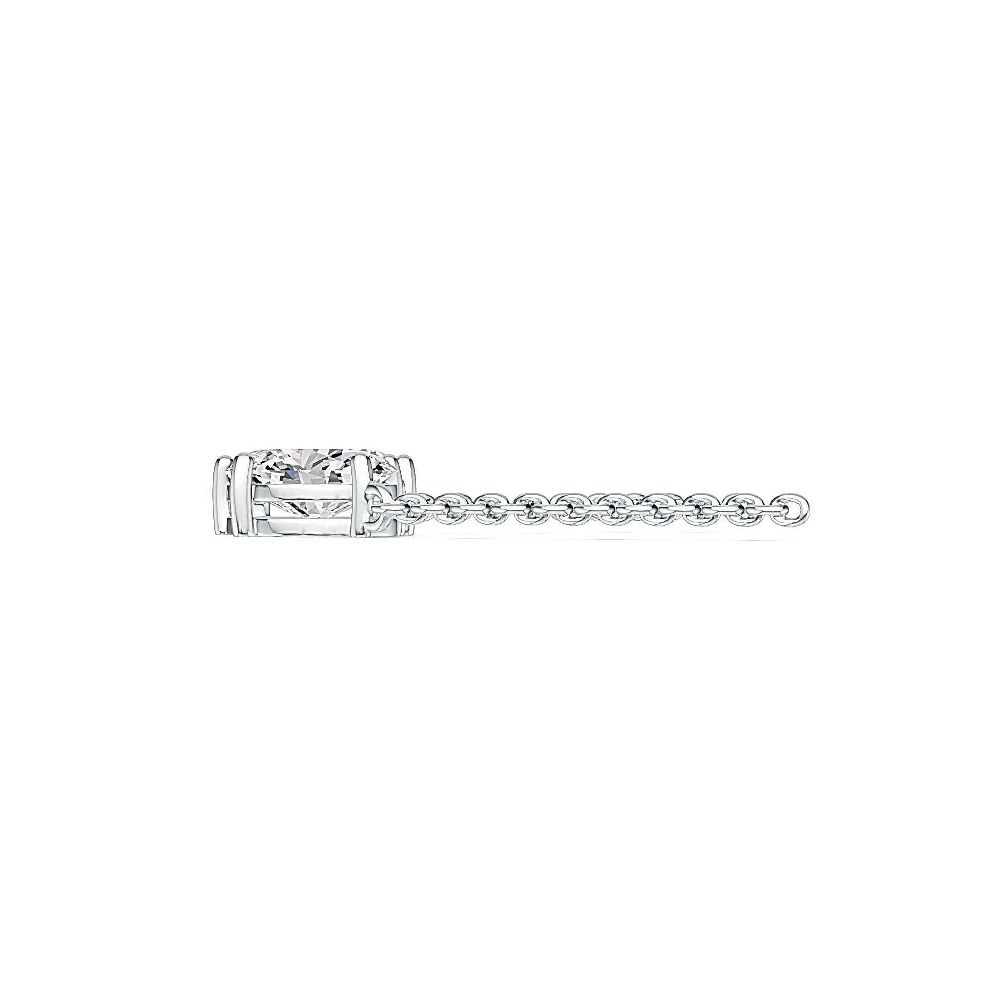 Sterling Silver Semi Mount Pendant Setting Emerald OCT 8x6mm OV 8x6mm Syzjewelry