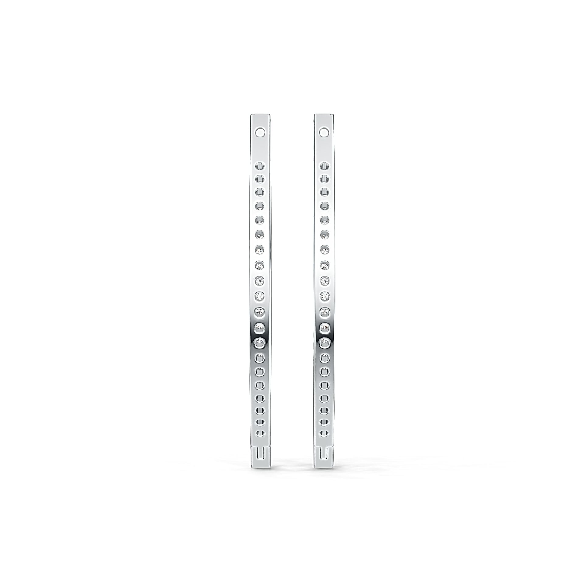 Sterling Silver Semi Mount Earrings Setting Round RD 1.5mm DHJ