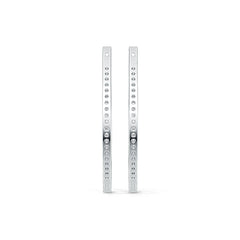 Sterling Silver Semi Mount Earrings Setting Round RD 1.5mm DHJ