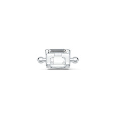 Sterling Silver Semi Mount Bracelet Setting Baguette BG 5x3mm DHJ