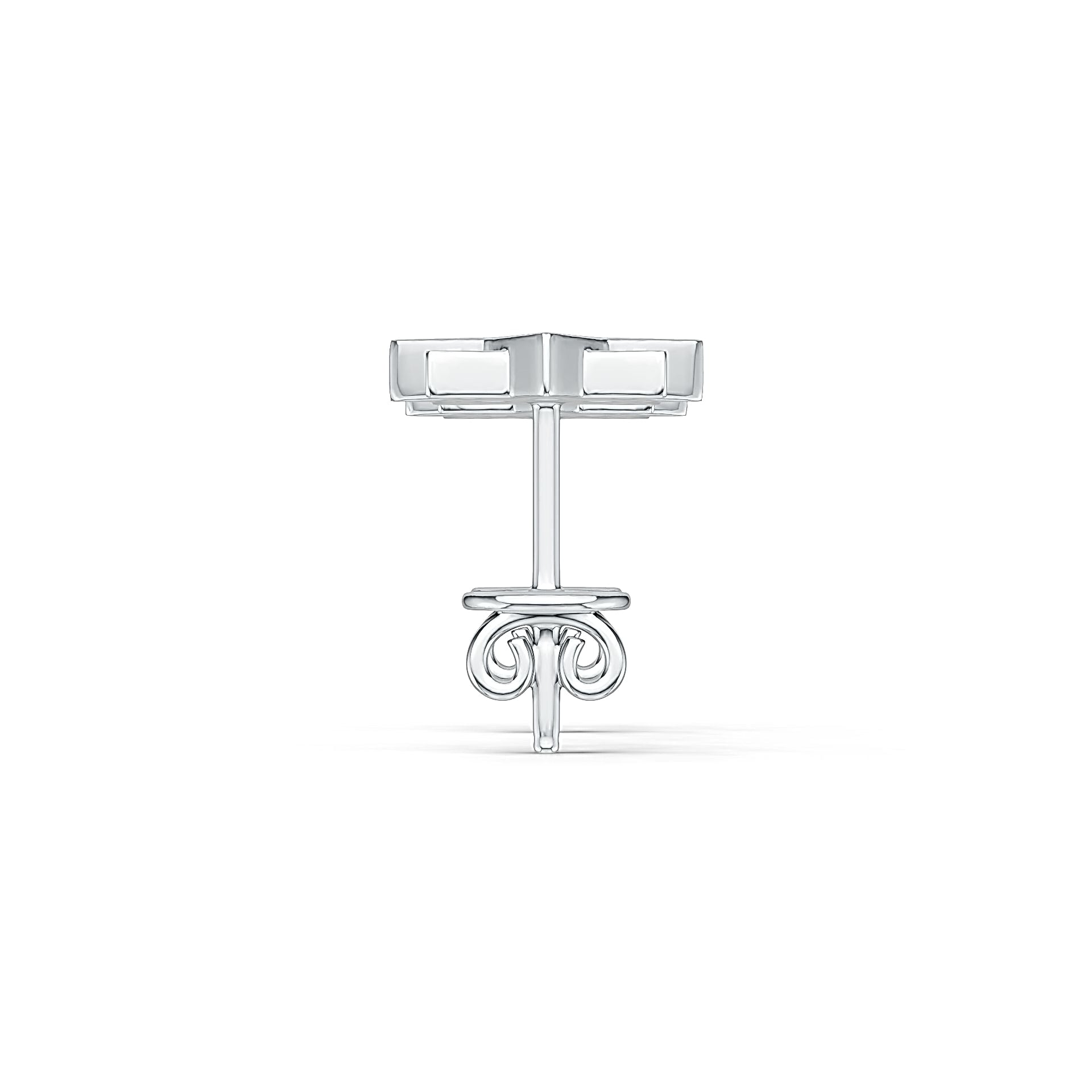 Sterling Silver Semi Mount Earrings Setting Round RD 1.5mm RD 1mm Syzjewelry