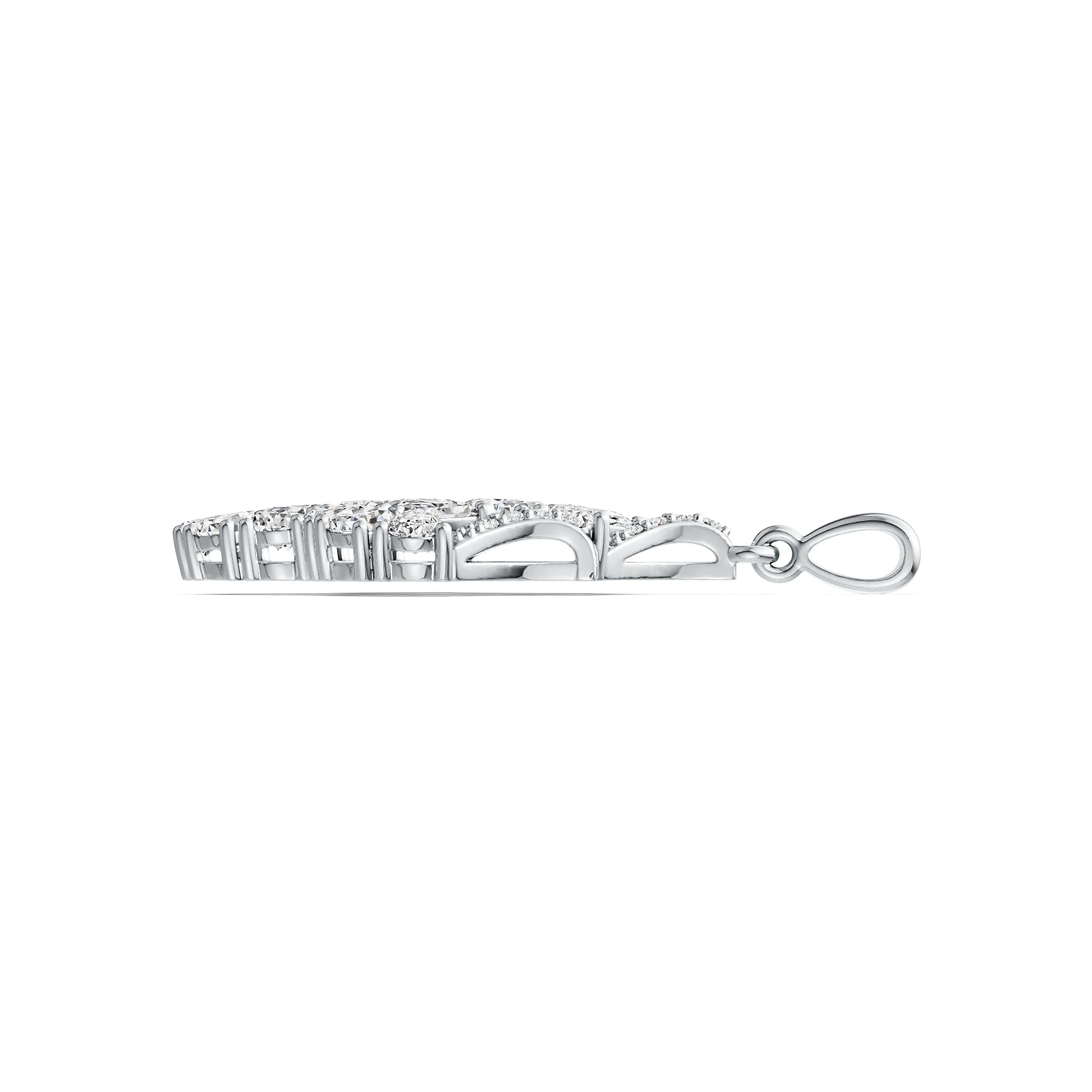 Sterling Silver Semi Mount Pendant Setting Pear PE 4X3mm PE 5X3mm DHJ