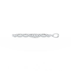 Sterling Silver Semi Mount Pendant Setting Oval OV 5x3mm DHJ