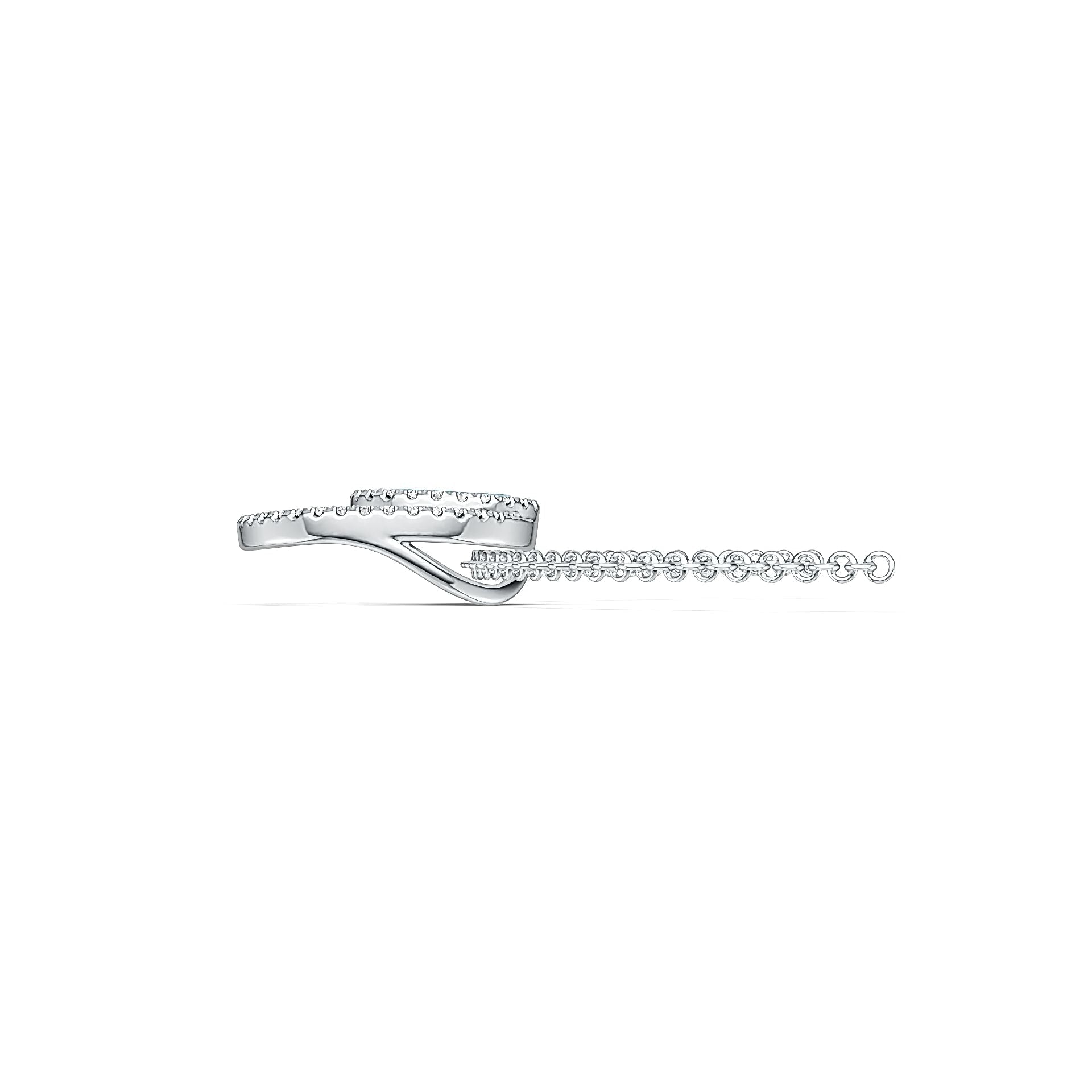 Sterling Silver Semi Mount Pendant Setting Round RD 7x7mm DHJ