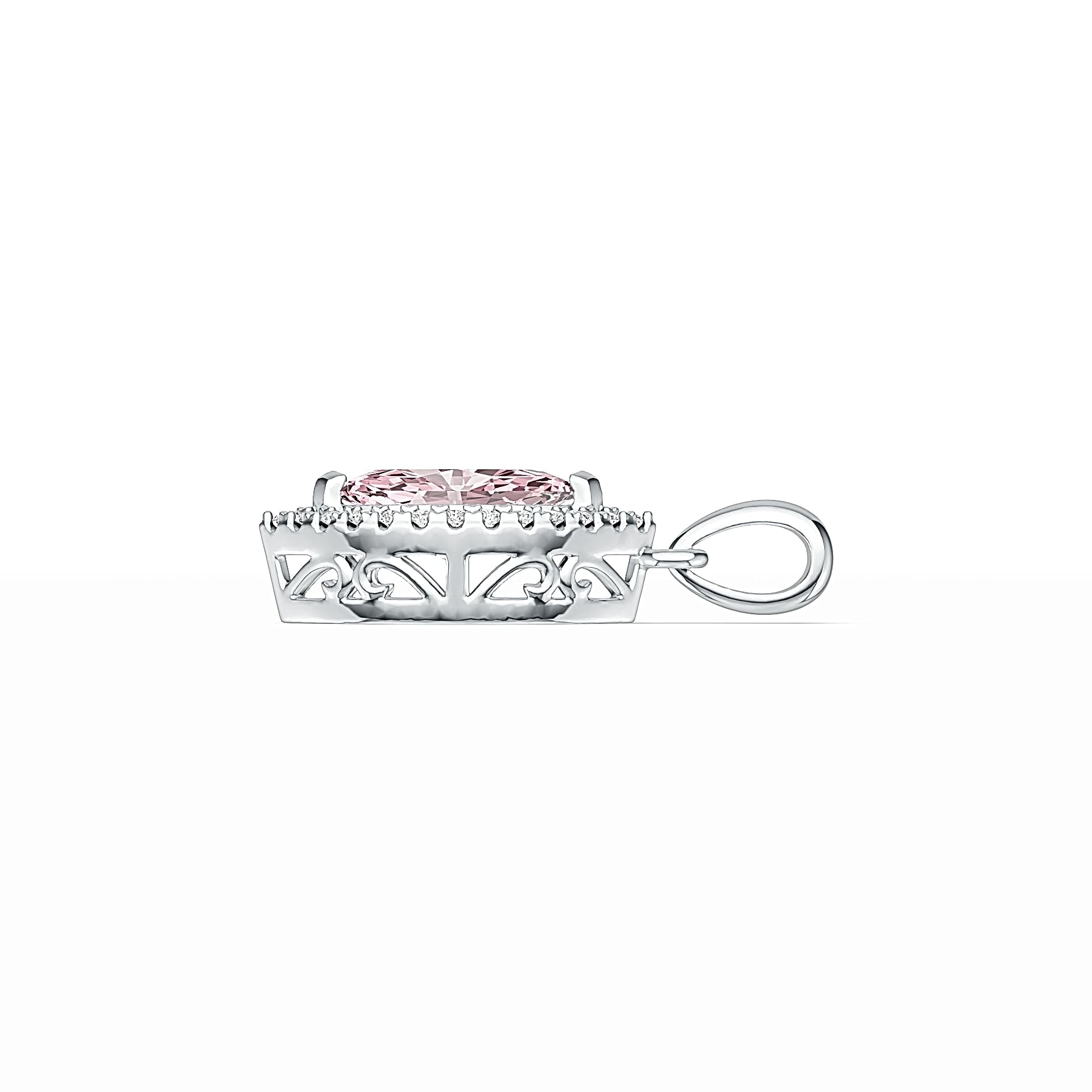Sterling Silver Semi Mount Pendant Setting Marquise MQ 10X5mm DHJ