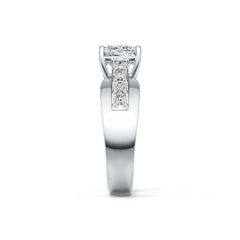 Sterling Silver Semi Mount Ring Setting Cushion CU 7.5X7.5mm DHJ