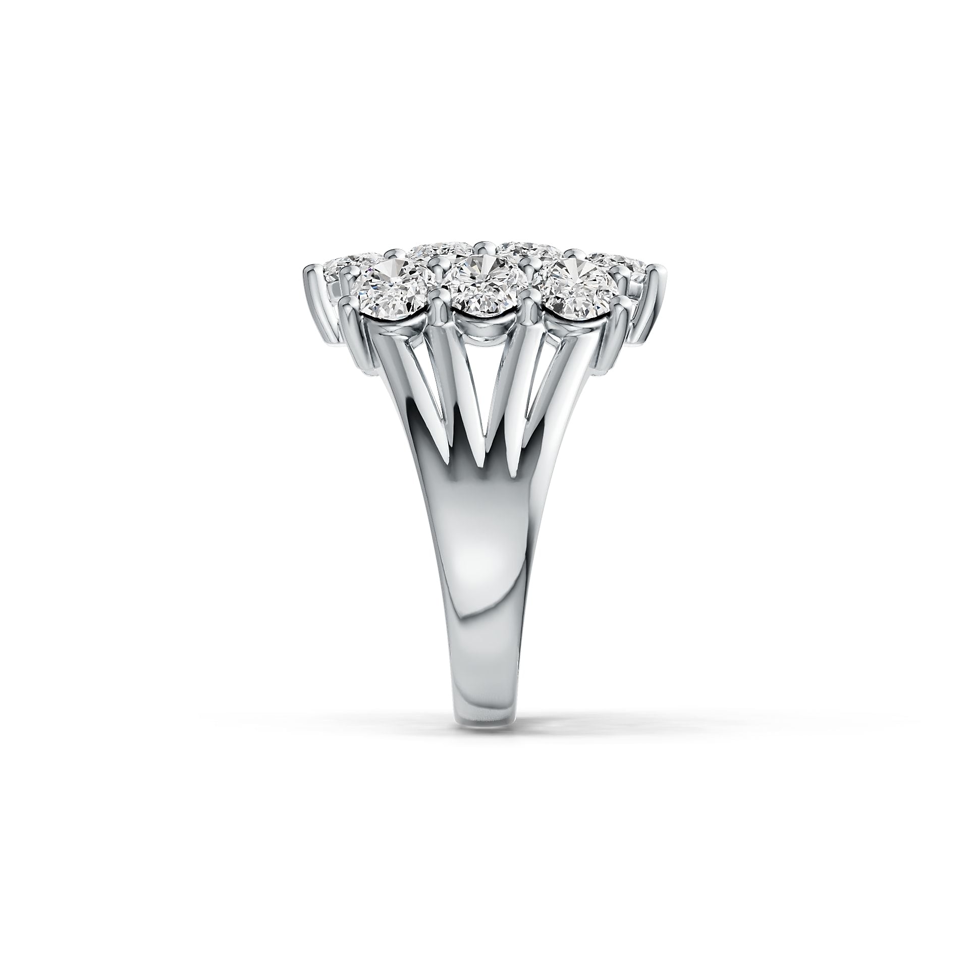 Sterling Silver Semi Mount Ring Setting Oval OV 6X4mm DHJ