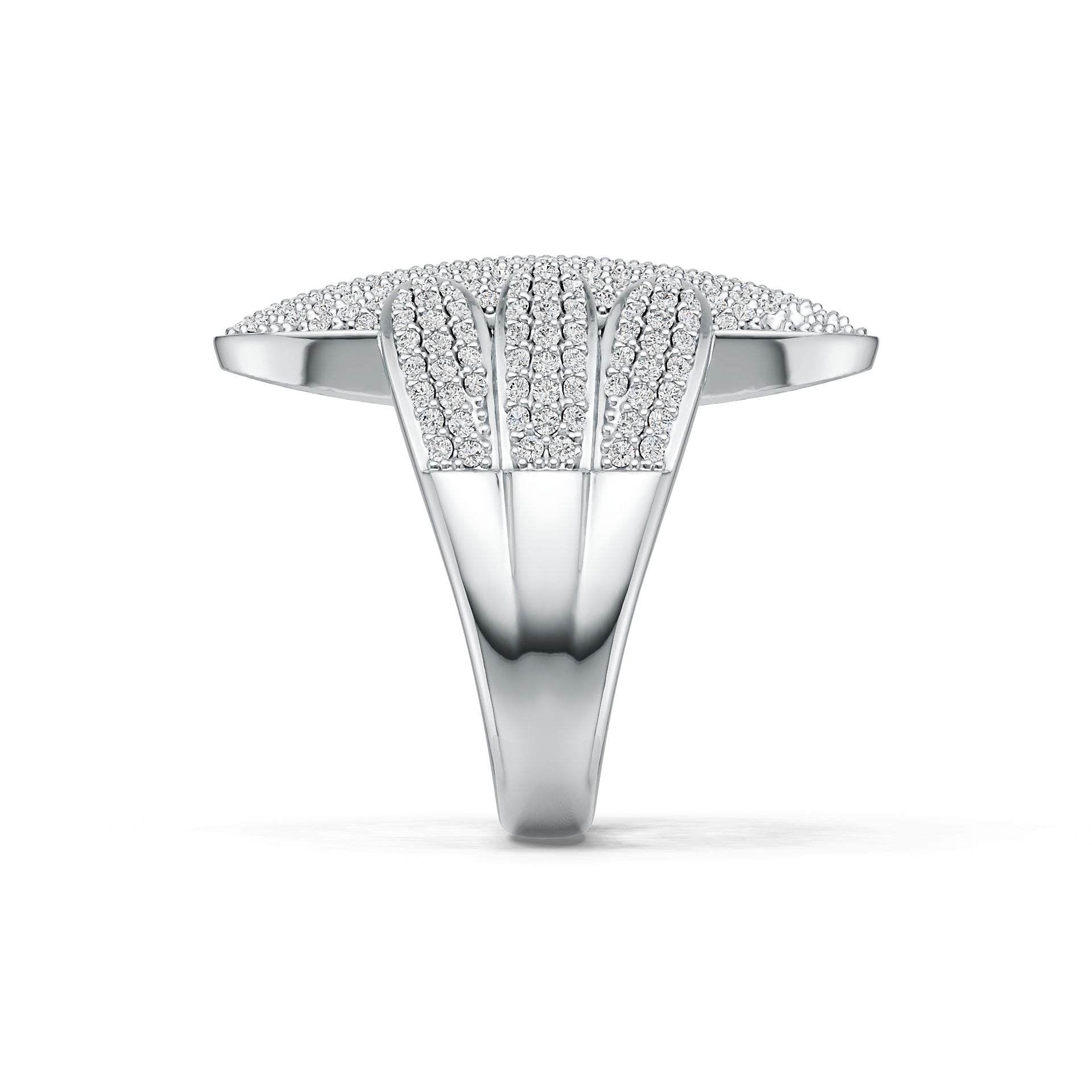 Sterling Silver Semi Mount Ring Setting Round RD 1.1mm DHJ
