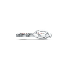 Sterling SilverPendant Setting with White Topaz or Moissanite Flower Theme Syzjewelry