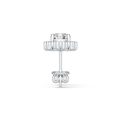 Sterling Silver Semi Mount Earrings Setting Round RD 5X5mm DHJ