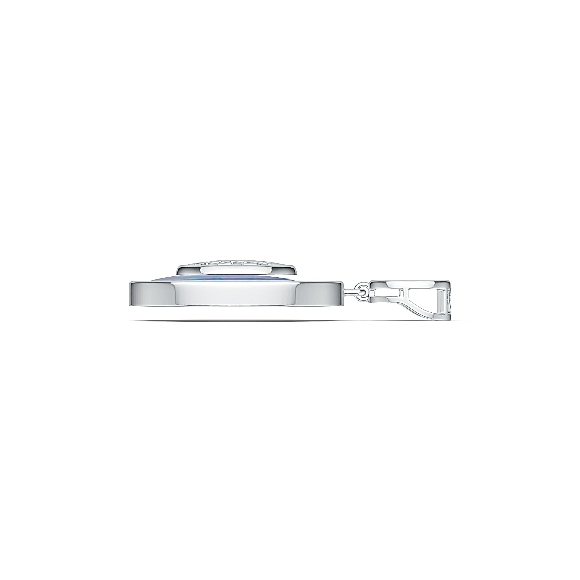 Sterling Silver Semi Mount Pendant Setting Round RD 31x31mm DHJ