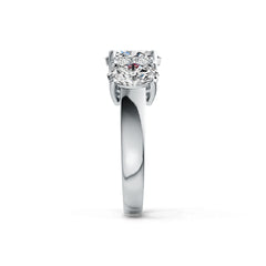 Sterling Silver Semi Mount Ring Setting Oval OV 8X6mm OV 7X5mm with White Topaz DHJ