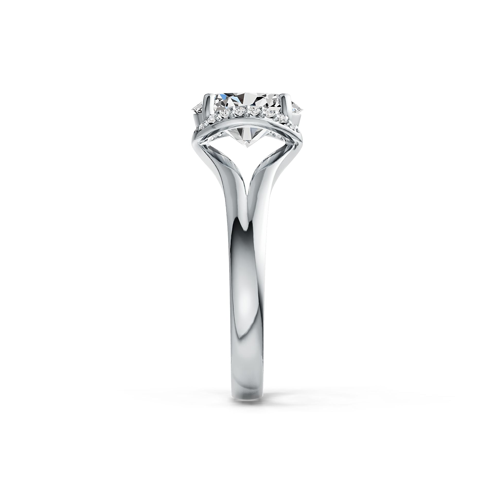 Sterling Silver Semi Mount Ring Setting Oval OV 10X8mm DHJ