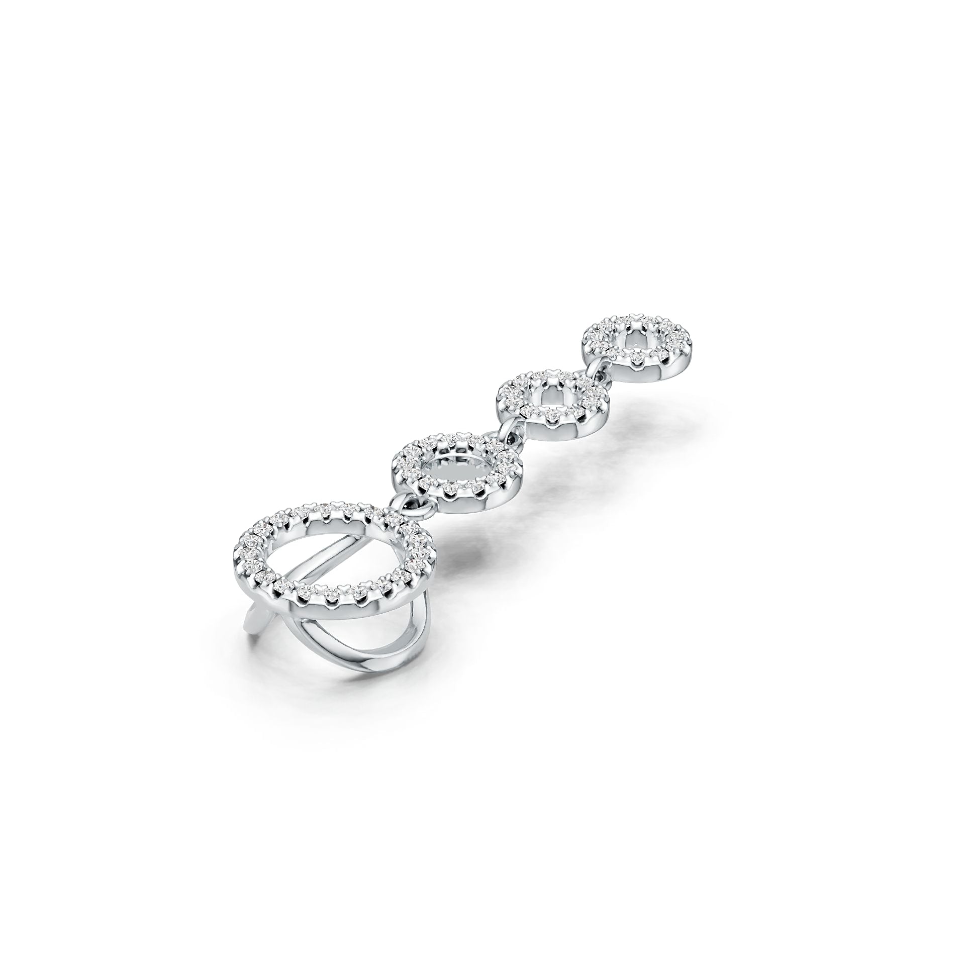 Sterling Silver Semi Mount Pendant Setting Round RD 1.0mm DHJ