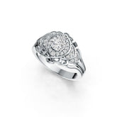 Sterling Silver Semi Mount Ring Setting Round RD 5x5mm DHJ