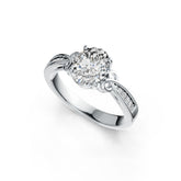 Sterling Silver Semi Mount Ring Setting Oval OV 9X7mm DHJ