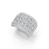 Sterling Silver Semi Mount Ring Setting Oval OV 4X3mm with White Topaz - Syzjewelry