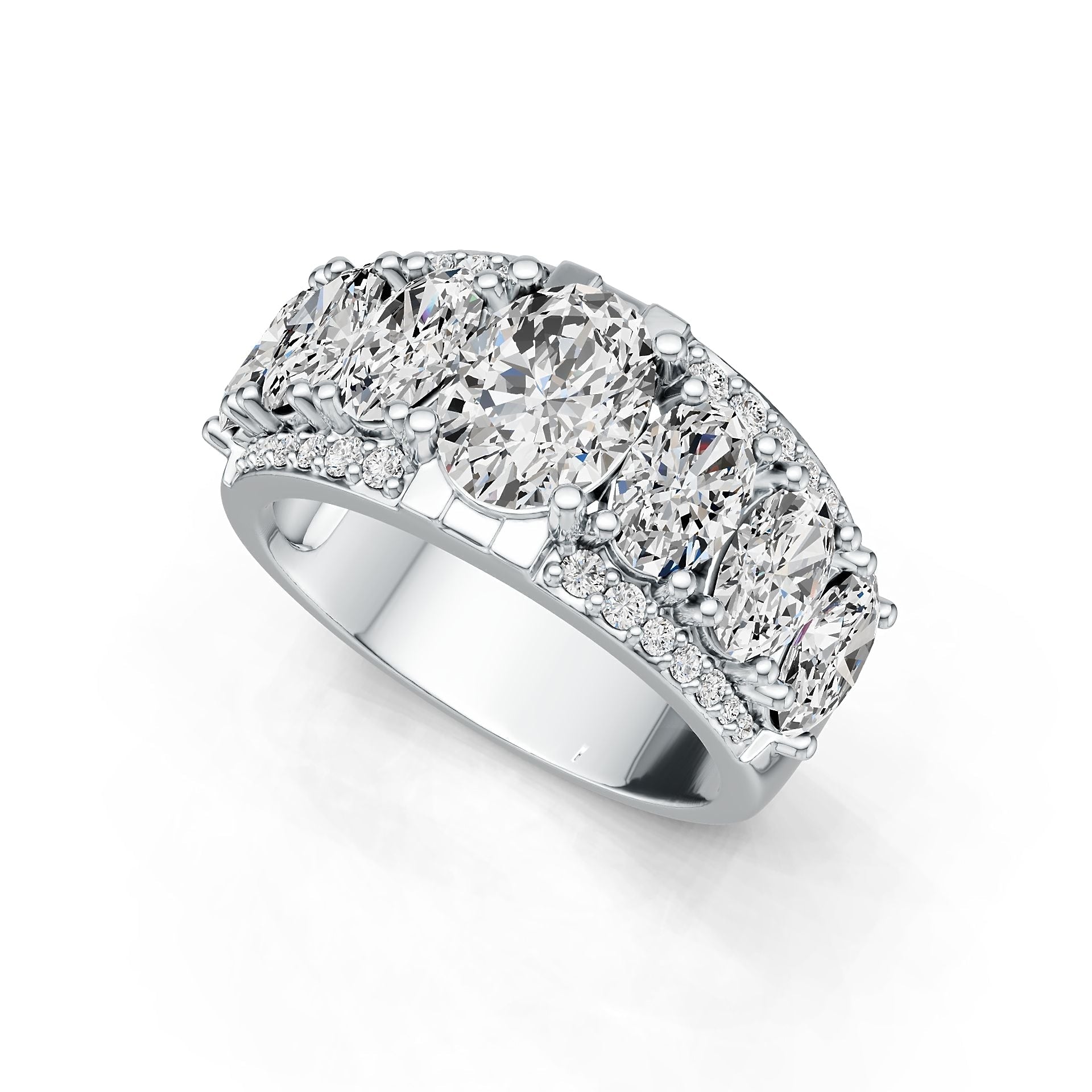 Sterling Silver Semi Mount Ring Setting Oval OV 8X6mm OV 6X4mm DHJ
