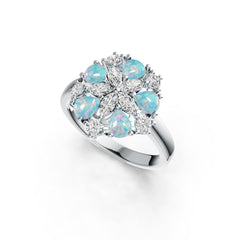 Sterling Silver Semi Mount Ring Setting Pear PE 5X4mm DHJ