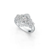 Sterling Silver Semi Mount Ring Setting Oval OV 8X6mm OV 5X3mm DHJ