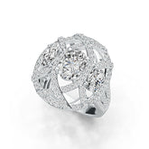 Sterling Silver Semi Mount Ring Setting Oval OV 8X6mm OV 6X4mm DHJ