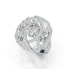 Sterling Silver Semi Mount Ring Setting Oval OV 8X6mm OV 6X4mm DHJ