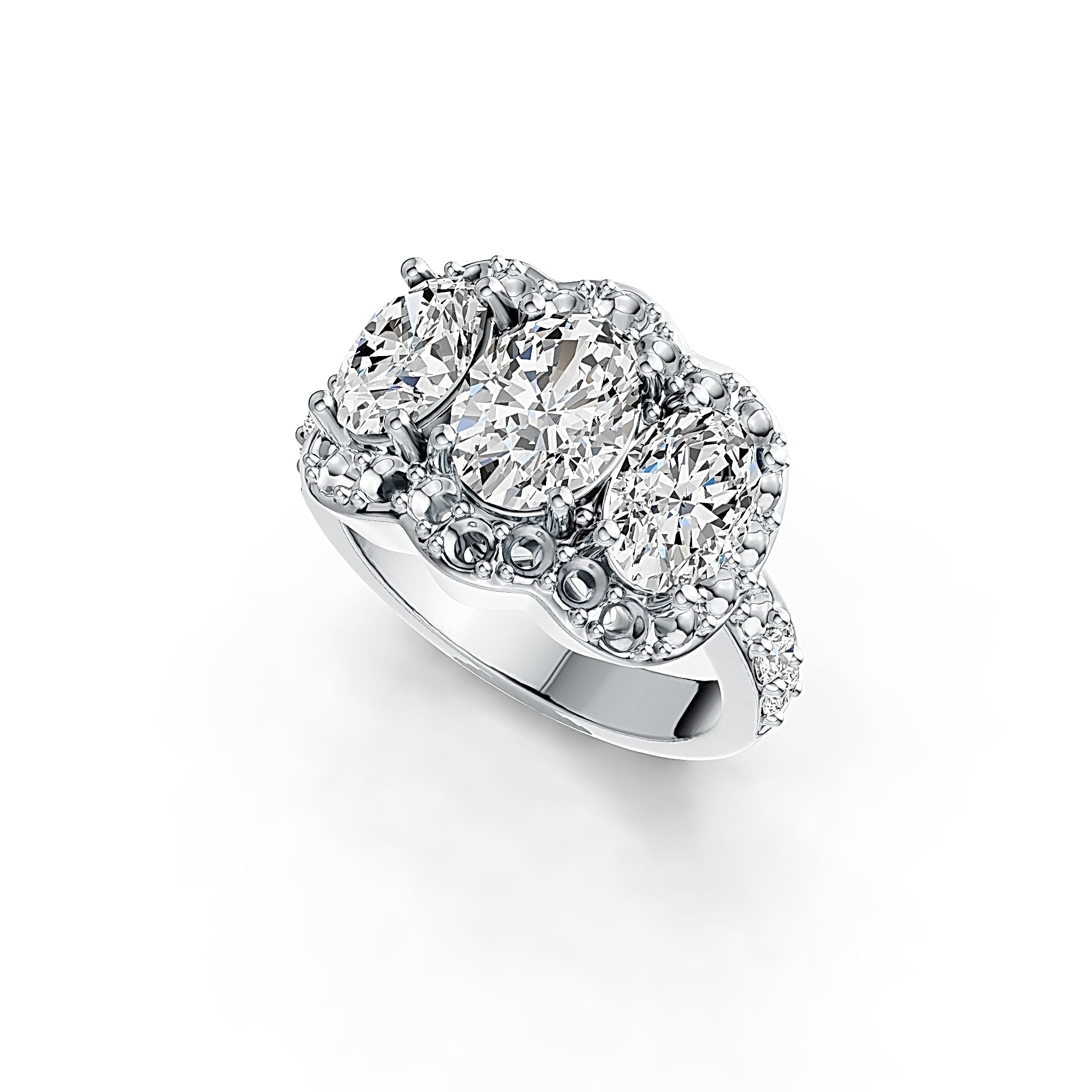 Sterling Silver Semi Mount Ring Setting Oval OV 8X6mm OV 7X5mm - Syzjewelry